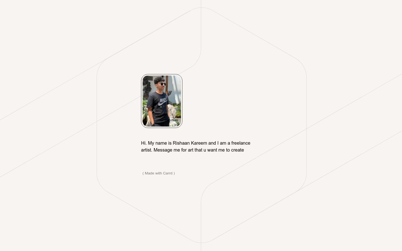 Carrd profile picture for @rishaan